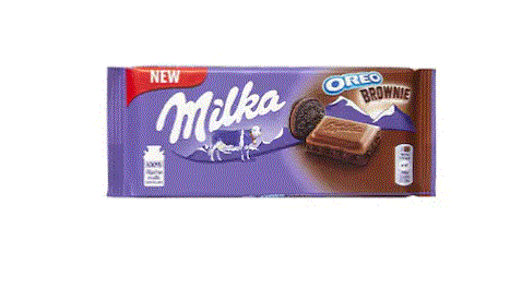 Milka Oreo Brownie Chocolate Bar 100G