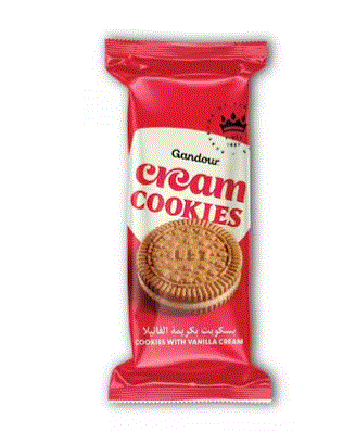 Gandour Vanilla Cream Cookies 38G