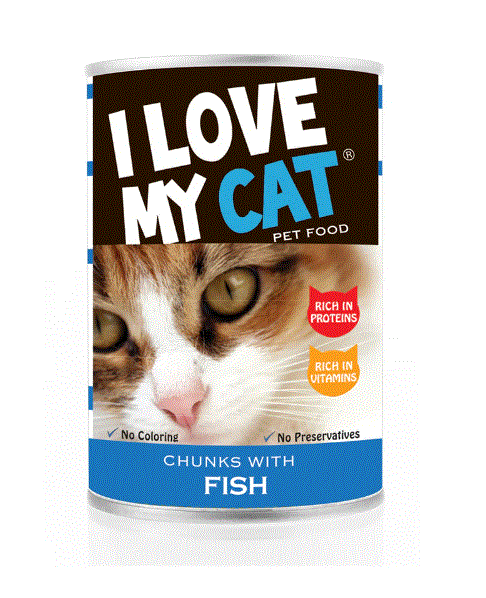I Love My Cat Chunks With Fish 415G