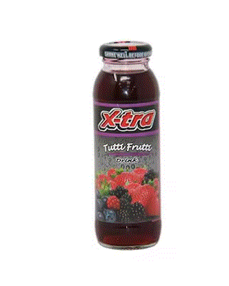 X-Tra Tutti Frutti Juice Glass Bottle 250ML