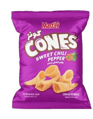Master Cones Sweet Chili Pepper Chips 60G
