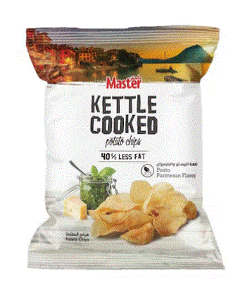 Master Kettle Cooked Pesto Parmesan Chips 76G