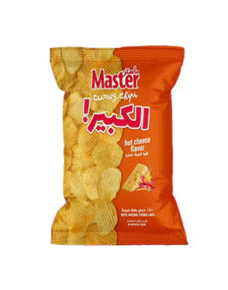 Master Curvy Hot Cheese Chips 155G