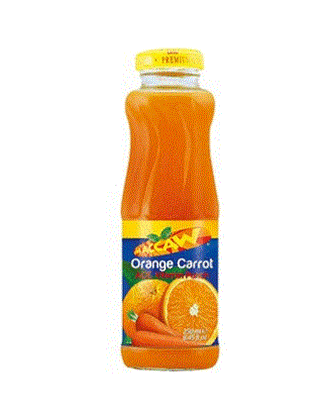 Maccaw Orange Carrot Juice Glass Bottle 250ML