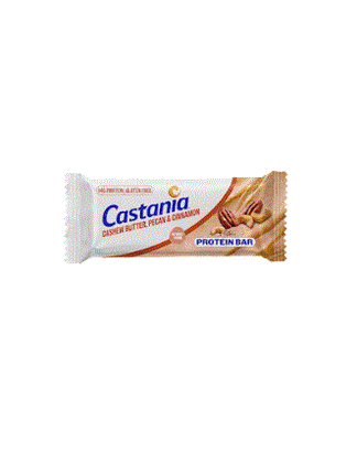 Castania Cashew Butter, Pecan & Cinnamon Protein Bar No Added Sugar 50G