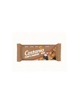 Castania Peanuts, Cranberry & Seeds Bar No Added Sugar 38G