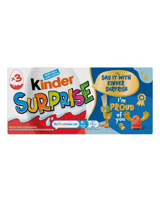 Kinder Surprise Milk Chocolate Eggs Pack of 3 x 20G
