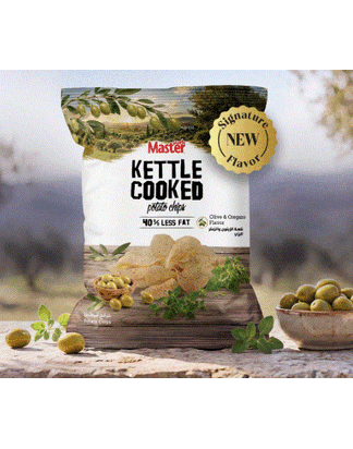 Master Kettle Cooked Olive & Oregano Chips 76G