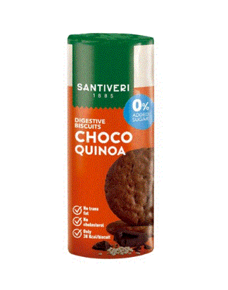 Santiveri Light Cocoa Quinoa Digestive Biscuits 175G